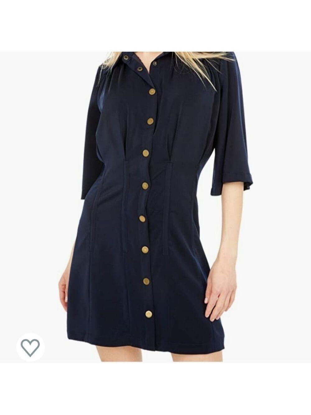 Bishop + Young Navy Beautility Shirt Dress